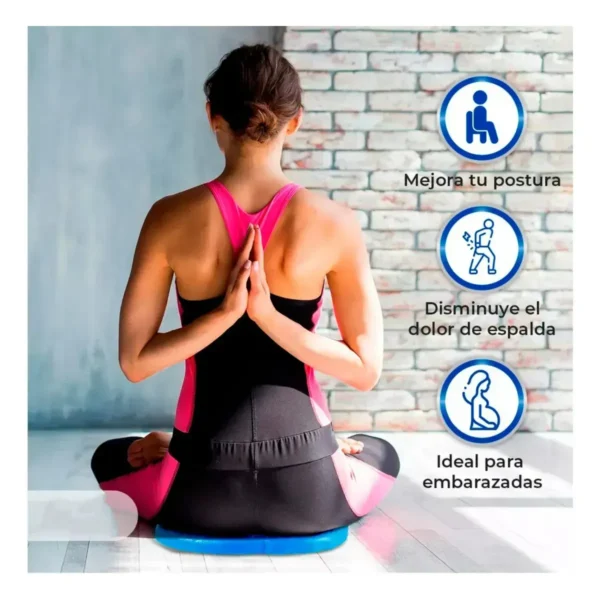 Cojín de Gel Panal Ergonómico para Silla de Oficina, Auto y Banco