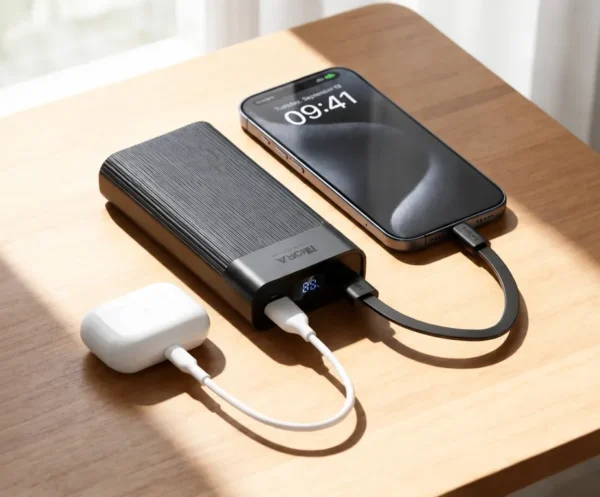 gar117 (4) Power Bank 1 Hora GAR117 20000mAh — Carga Dual con Pantalla LED