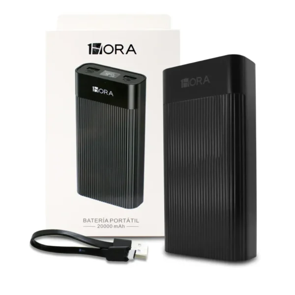 gar117 (6) Power Bank 1 Hora GAR117 20000mAh — Carga Dual con Pantalla LED