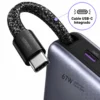 Power Bank 20,000mAh 67W con Cable USB-C Integrado para Laptop y Celular UGREEN