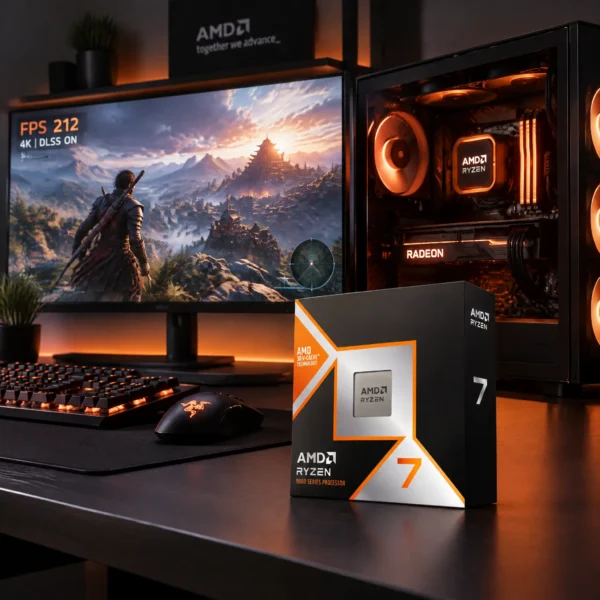 AMD Ryzen 7 9800X3D — Procesador Gaming AM5 8 Núcleos 5.2GHz