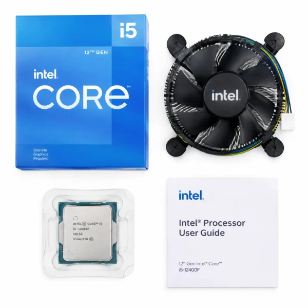 Intel Core i5-12400F — Procesador Gaming 6 Núcleos 12 Hilos hasta 4.40GHz