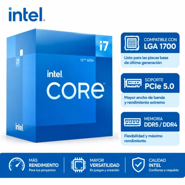Procesador Intel Core i7-12700 12 Núcleos hasta 4.90GHz LGA1700