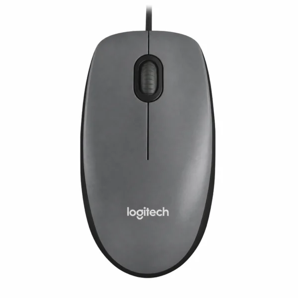 Mouse Óptico Alámbrico USB Ambidiestro Logitech M90