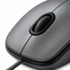 Mouse Óptico Alámbrico USB Ambidiestro Logitech M90