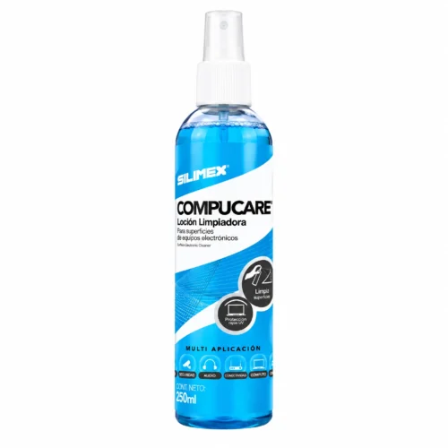 Loción Limpiadora Desengrasante para Equipos Electrónicos Silimex Compucare 250 ml