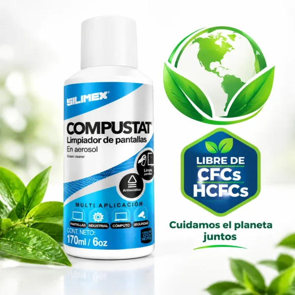 Limpiador de Pantallas en Aerosol No Conductivo para LCD LED OLED Silimex 170 ml