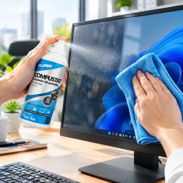 Limpiador de Pantallas en Aerosol No Conductivo para LCD LED OLED Silimex 170 ml